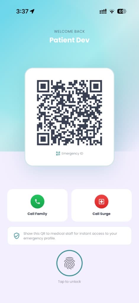 Daphne digital patient emergency ID